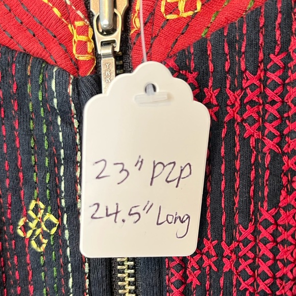 Chicos Embroidered Zippered Jacket - Picture 8 of 10